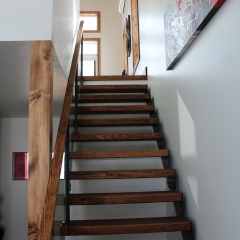 escalier chalet rustique